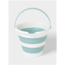 Ведро складное «Флекс», 10 л, 32×34×26 см, морская волна