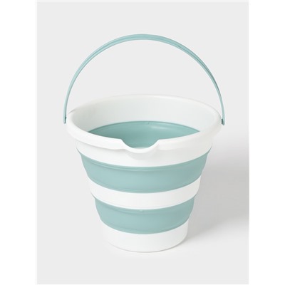 Ведро складное «Флекс», 10 л, 32×34×26 см, морская волна