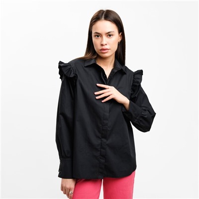 Рубашка женская MIST: Classic Collection, размер 42, чёрная