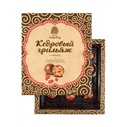 Конфеты "Кедровый грильяж" с клюквой в шоколадной глазури 120г ЭКОПРОДУКТЫ, 1183480