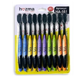 Набор мягких зубных щеток с бамбуковым углем 10шт.