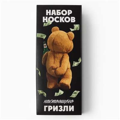 Носки мужские KAFTAN «Гризли», р. 41-44 (27-29 см), набор 5 пар