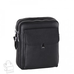 Сумка мужская кожаная 2604H black Heanbag