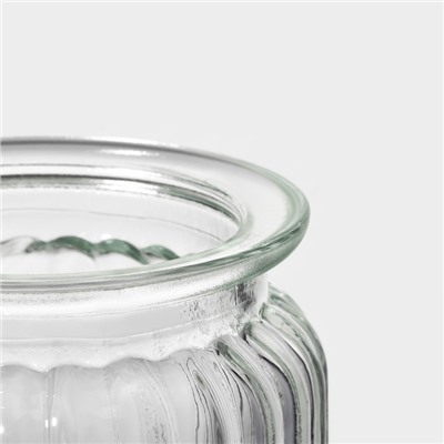 Банка для сыпучих Доляна «Лада», 250 мл, 7.5×12 см, стекло, прозрачная