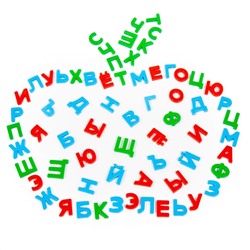 Полесье Набор "Три кота" буквы на магнитах (66 штук) (в пакете)