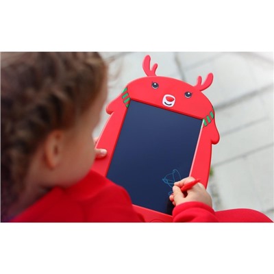 УЦЕНКА Планшет для рисования и заметок LuazON «Олененок», 9", функция блокировки, красный