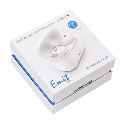 Беспроводные Bluetooth-наушники Dialog TWS ES-75BT (white)