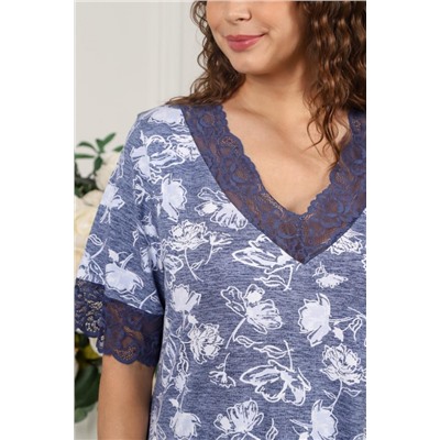 Ночная сорочка Фрезия-1 (Индиго)