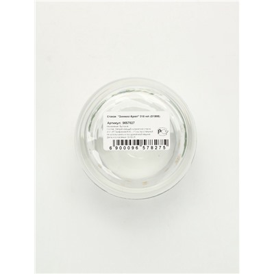 Стакан стеклянный новогодний «Зимний букет», 310 мл, золотая деколь