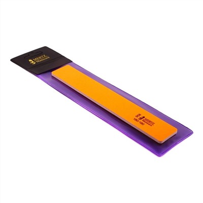 Mertz Пилка для ногтей прямая двусторонняя A958, 180/180 грит, оранжевый 830