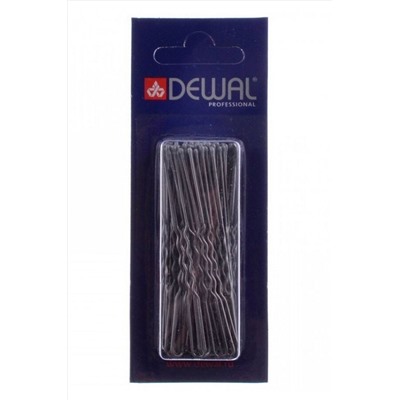 Dewal Шпильки для волос волна SLT70V-4S/60, 70 мм, серебристый, 60 шт. KRISTALLER, 1118463