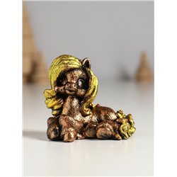 Фигурка полистоун «Лошадь лежащая», 9×6×5 см