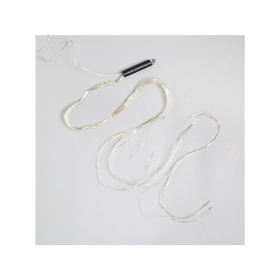 Гирлянда «Дреды» 1.5 м, IP20, серебристая нить, 125 LED, свечение белое, 12 В