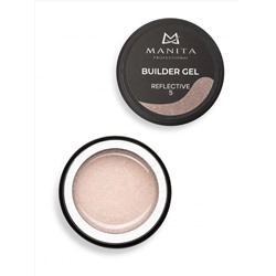 MANITA Гель моделирующий для ногтей светоотражающий / Builder Gel Reflective №05, 15 мл 28234