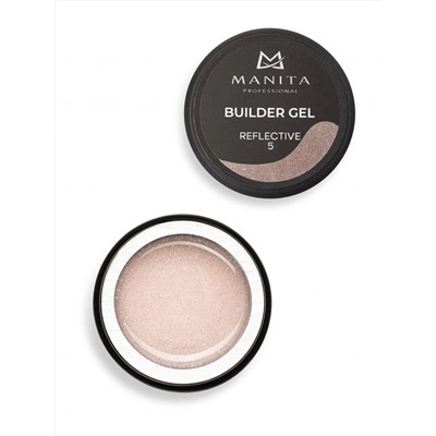 MANITA Гель моделирующий для ногтей светоотражающий / Builder Gel Reflective №05, 15 мл 28234