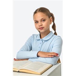 Блузка-поло для девочки с длинным рукавом Happyfox