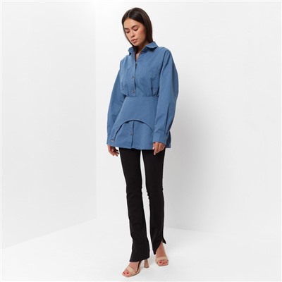 Юбка баска джинсовая женская MIST: Denim, размер 42, синяя