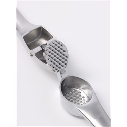 Пресс для чеснока Доляна Redline, 4×2.9×16 см, нержавеющая сталь, красный