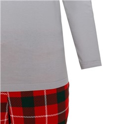 Пижама новогодняя женская (лонгслив, брюки) KAFTAN Santa, размер 48-50