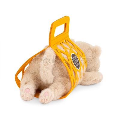 Кот Барсик в сумке бежевый 35