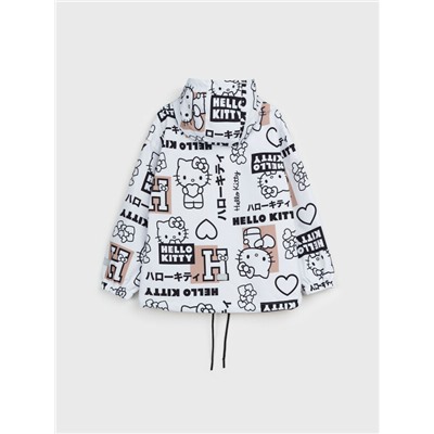 Куртка текстильная с полиуретановым покрытием для девочек (ветровка)