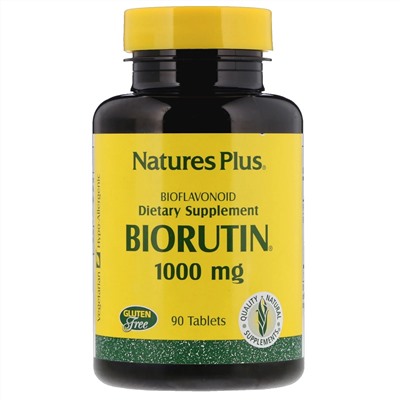 Nature's Plus, Biorutin, 1000 мг, 90 таблеток
