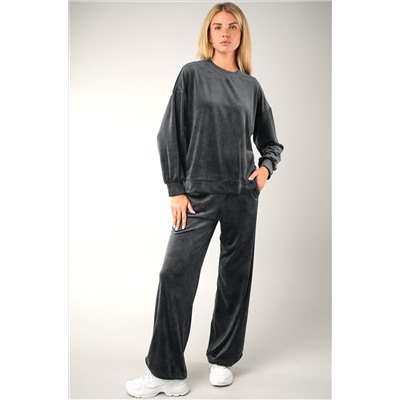 Женский велюровый костюм оверсайз Happyfox