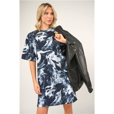 Женское платье-футболка оверсайз Happyfox