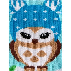 Omsa Носки OMSA kids   Calzino 21P64 плюш по стопе (совы)