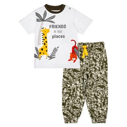 Комплект детский трикотажный для мальчиков: фуфайка (футболка), брюки