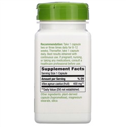 Nature's Way, плоды витекса, 400 мг, 100 веганских капсул