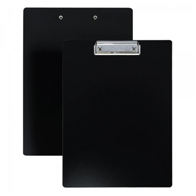 Планшет (доска с зажимом) А4 пластик черный NM3012 0,90мм inФОРМАТ