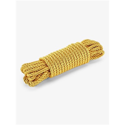 Шнур витой, d=8 мм, 10±1 м, цвет золотой