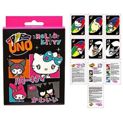 Игра Настольная игра УНО/UNO "Привет, Китти" (Hello Kitty) коробочка с подвесом 78406 Centrum