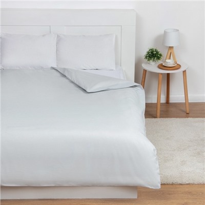 Пододеяльник 2-спальный «Этель», 175×215 см, серый, поплин