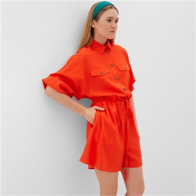 Комбинезон женский Minaku: Casual Collection, абрикосовый, размер 46