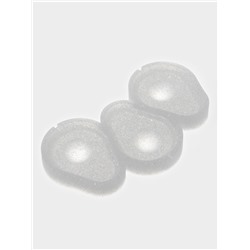 Форма для леденцов «Авокадо», силикон, 3 ячейки, 6×5.5 см, прозрачная