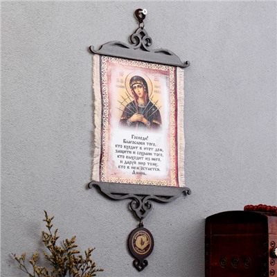 Свиток настенный «Икона: Благословение гостей Семистрельная», А5, панно