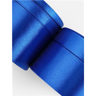 Атласная лента, набор 5 шт., 6/10/20/40/50 мм, 23±1 м, синяя №40