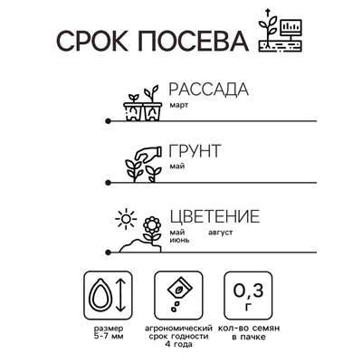 Семена Люпин "Канделябр", ц/п,  0,3 гр.