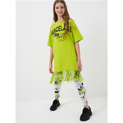 Брюки трикотажные для девочек (легинсы), 2 пары в комплекте