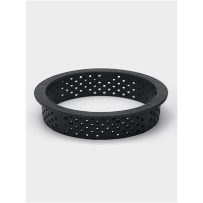 Формы для выпечки тарта Доляна, перфорированные, внутренний d=8.3 см, набор 6 шт., чёрный