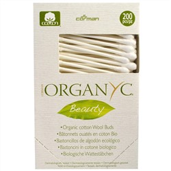 Organyc, Beauty, Органические хлопковые ватные палочки, 200 штук