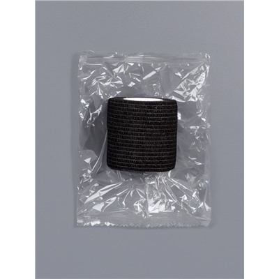 Лента бандажная, 5 см × 5 м, чёрная