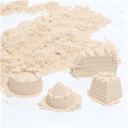 Кинетический песок, 4 формочки, 500 г, белый