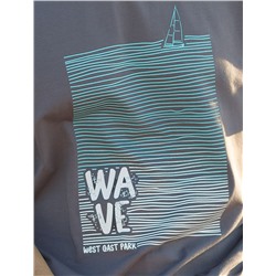 Свободная футболка  с авторским принтом