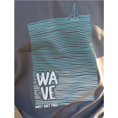 Свободная футболка  с авторским принтом