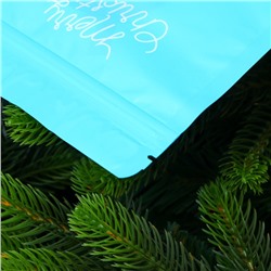 Пакет подарочный новогодний, с zip-lock застежкой, «Снеговик с шарфом», 16×21.5±1 см