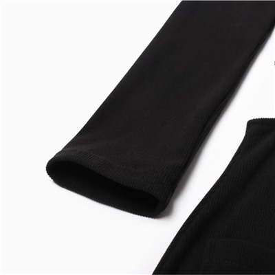 Платье с разрезами на талии миди женское MIST, размер 46, чёрное