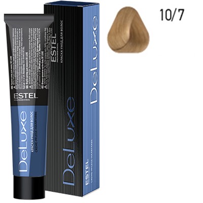 ЭстельDeLuxe Крем-краска для волос 10/7 Светлый блондин коричневый 60 мл